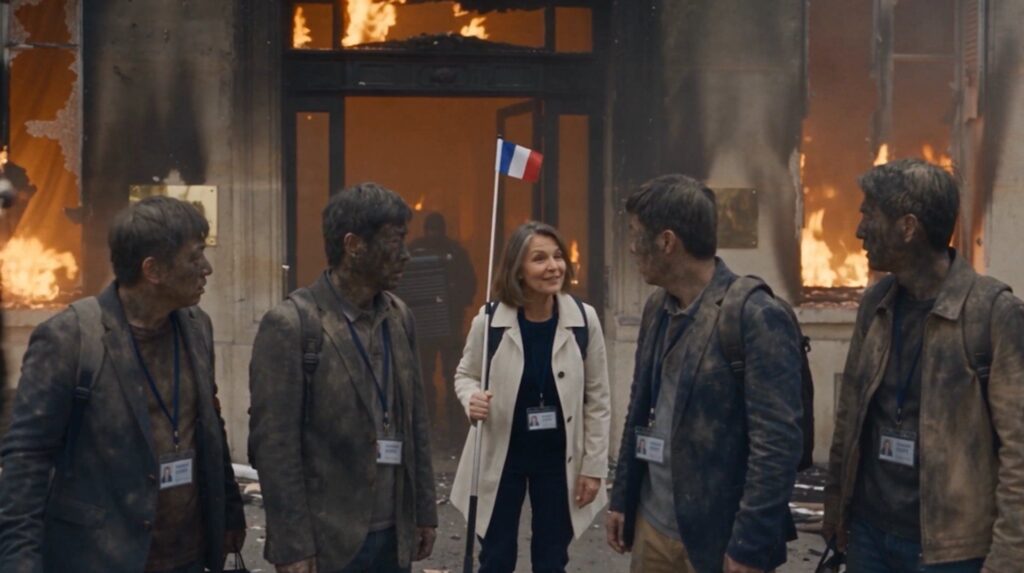 Satirical AI video of Paris protests mirrors real-life tourist experiences Satirical AI video of Paris protests mirrors real-life tourist experiences
