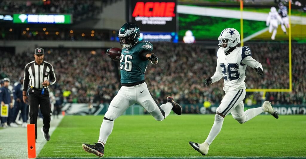 Saquon Barkley’s hamstring is still an issue, but the Eagles needed him